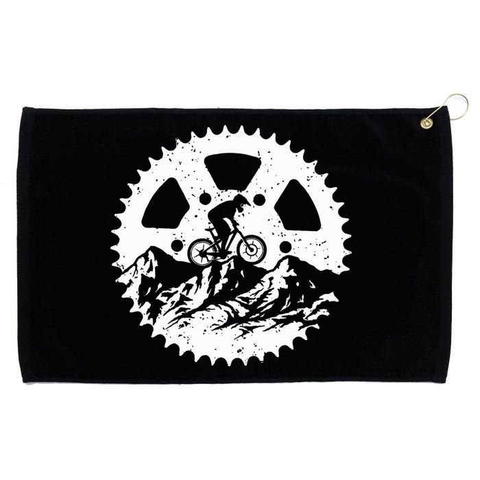 Mountain Biking Art For Women Mtb Mountain Biker Grommeted Golf Towel