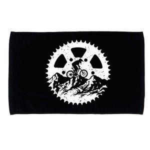 Mountain Biking Art For Women Mtb Mountain Biker Microfiber Hand Towel