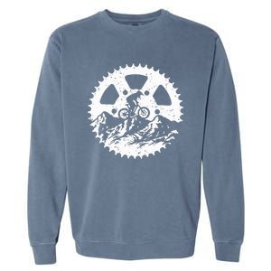 Mountain Biking Art For Women Mtb Mountain Biker Garment-Dyed Sweatshirt