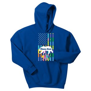 Mama Bear Autism Mother Funny Gift Kids Hoodie