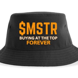 $Mstr Buying At The Top Forever Microstrategy Bitcoin Sustainable Bucket Hat