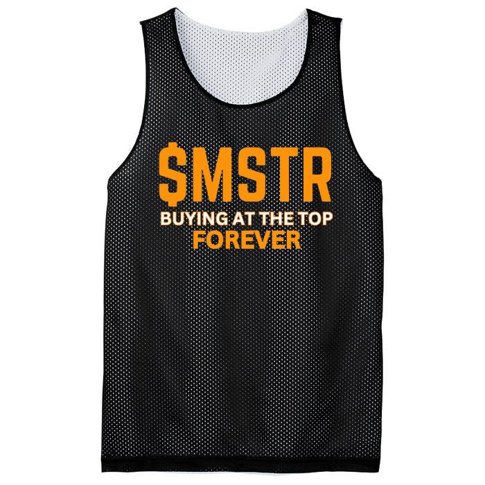 $Mstr Buying At The Top Forever Microstrategy Bitcoin Mesh Reversible Basketball Jersey Tank