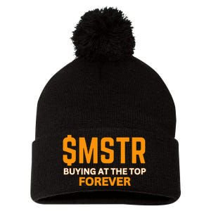 $Mstr Buying At The Top Forever Microstrategy Bitcoin Pom Pom 12in Knit Beanie