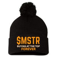 $Mstr Buying At The Top Forever Microstrategy Bitcoin Pom Pom 12in Knit Beanie