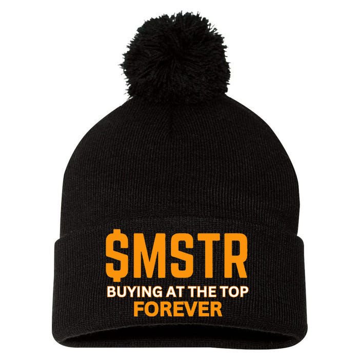 $Mstr Buying At The Top Forever Microstrategy Bitcoin Pom Pom 12in Knit Beanie