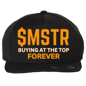 $Mstr Buying At The Top Forever Microstrategy Bitcoin Wool Snapback Cap