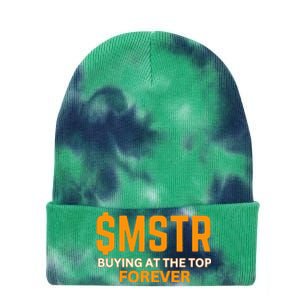 $Mstr Buying At The Top Forever Microstrategy Bitcoin Tie Dye 12in Knit Beanie