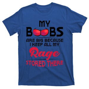 My Boobs Are Big Because I Keep All My Rage Stored There Gift T-Shirt