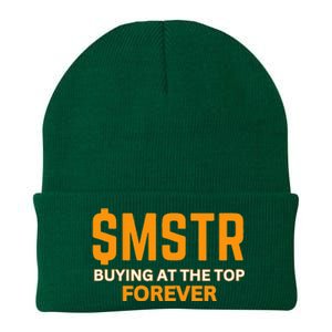 $Mstr Buying At The Top Forever Microstrategy Bitcoin Knit Cap Winter Beanie