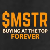 $Mstr Buying At The Top Forever Microstrategy Bitcoin Cool Comfort Performance Bucket Hat