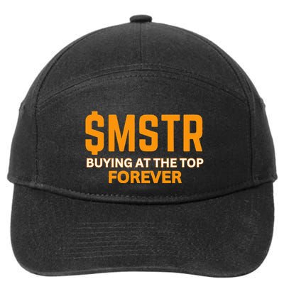$Mstr Buying At The Top Forever Microstrategy Bitcoin 7-Panel Snapback Hat
