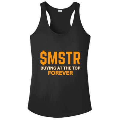 $Mstr Buying At The Top Forever Microstrategy Bitcoin Ladies PosiCharge Competitor Racerback Tank