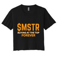 $Mstr Buying At The Top Forever Microstrategy Bitcoin Crop Top