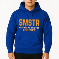 $Mstr Buying At The Top Forever Microstrategy Bitcoin Hoodie