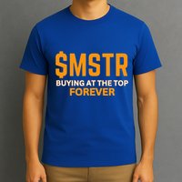 $Mstr Buying At The Top Forever Microstrategy Bitcoin T-Shirt