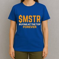 $Mstr Buying At The Top Forever Microstrategy Bitcoin T-Shirt