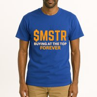$Mstr Buying At The Top Forever Microstrategy Bitcoin Tall T-Shirt