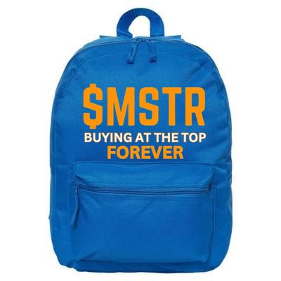 $Mstr Buying At The Top Forever Microstrategy Bitcoin 16 in Basic Backpack