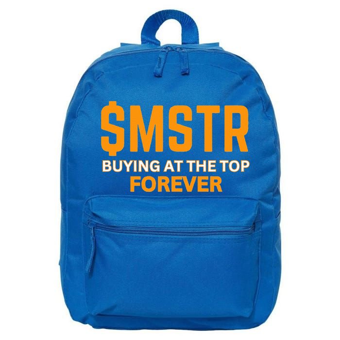 $Mstr Buying At The Top Forever Microstrategy Bitcoin 16 in Basic Backpack