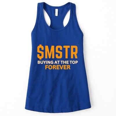 $Mstr Buying At The Top Forever Microstrategy Bitcoin Womens Tank Top