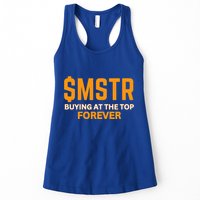 $Mstr Buying At The Top Forever Microstrategy Bitcoin Womens Tank Top