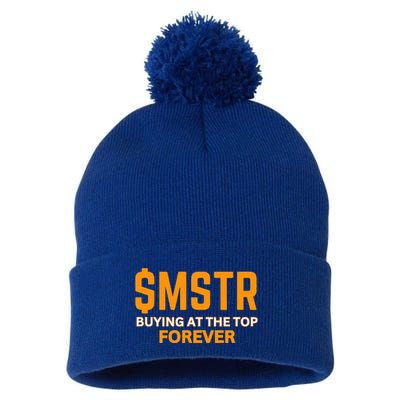 $Mstr Buying At The Top Forever Microstrategy Bitcoin Pom Pom 12in Knit Beanie