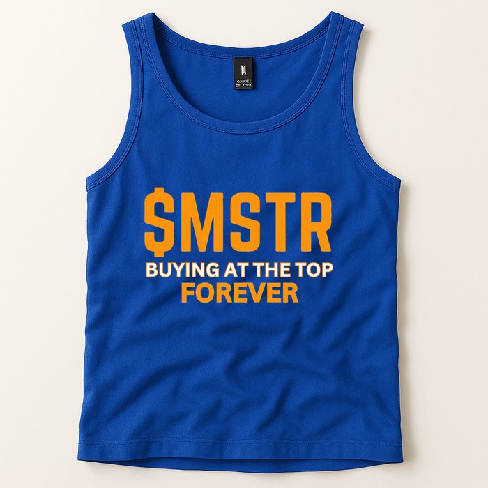 $Mstr Buying At The Top Forever Microstrategy Bitcoin Tank Top