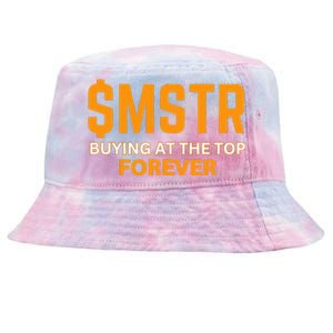 $Mstr Buying At The Top Forever Microstrategy Bitcoin Tie-Dyed Bucket Hat