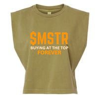$Mstr Buying At The Top Forever Microstrategy Bitcoin Garment-Dyed Women's Muscle Tee