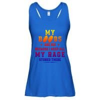 My Boobs Are Big Because I Keep All My Rage Stored There Cool Gift Ladies Essential Flowy Tank