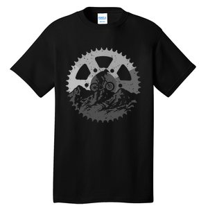 Mountain Biking Art Mtb Mountain Biker Tall T-Shirt