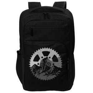 Mountain Biking Art Mtb Mountain Biker Impact Tech Backpack