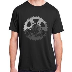 Mountain Biking Art Mtb Mountain Biker Adult ChromaSoft Performance T-Shirt