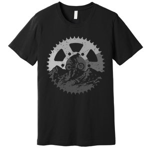 Mountain Biking Art Mtb Mountain Biker Premium T-Shirt