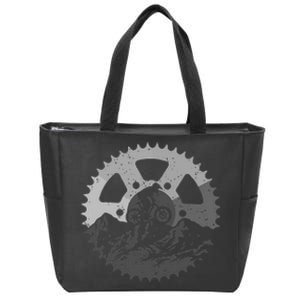 Mountain Biking Art Mtb Mountain Biker Zip Tote Bag