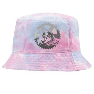 Mountain Biking Art Mtb Mountain Biker Tie-Dyed Bucket Hat