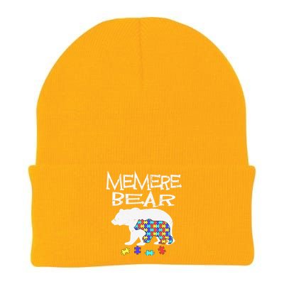 Memere Bear Autism Awareness Autism Mama Mom Mommy T Knit Cap Winter Beanie