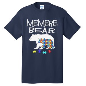 Memere Bear Autism Awareness Autism Mama Mom Mommy T Tall T-Shirt