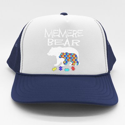 Memere Bear Autism Awareness Autism Mama Mom Mommy T Trucker Hat