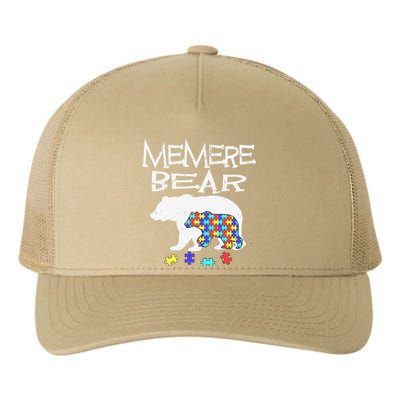 Memere Bear Autism Awareness Autism Mama Mom Mommy T Yupoong Adult 5-Panel Trucker Hat