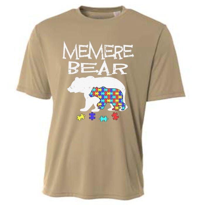 Memere Bear Autism Awareness Autism Mama Mom Mommy T Cooling Performance Crew T-Shirt