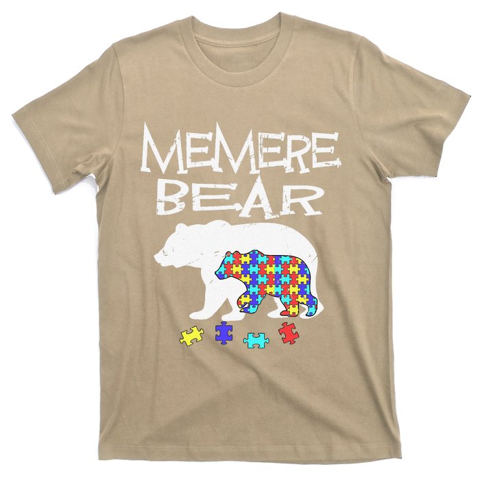 Memere Bear Autism Awareness Autism Mama Mom Mommy T T-Shirt