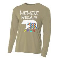 Memere Bear Autism Awareness Autism Mama Mom Mommy T Cooling Performance Long Sleeve Crew