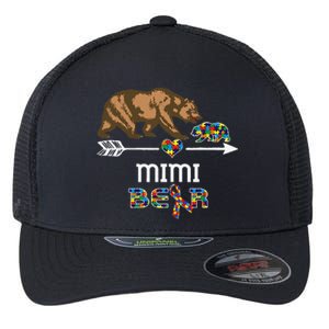 Mimi Bear Autism Awareness Autism Mimi Tee Flexfit Unipanel Trucker Cap