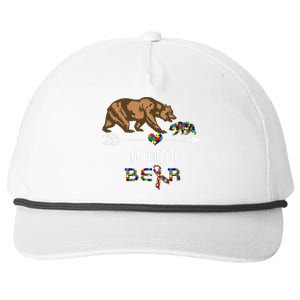 Mimi Bear Autism Awareness Autism Mimi Tee Snapback Five-Panel Rope Hat