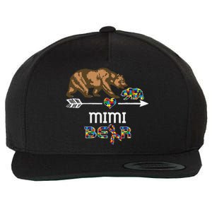 Mimi Bear Autism Awareness Autism Mimi Tee Wool Snapback Cap