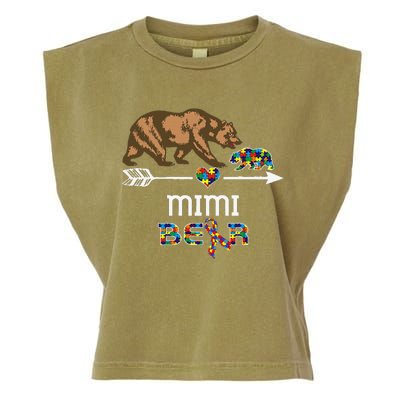 Mimi Bear Autism Awareness Autism Mimi Tee Garment-Dyed Women's Muscle Tee