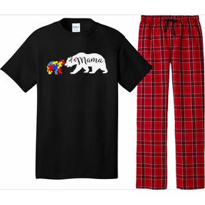 Mama Bear Autism Awareness Mom Grandma Women Gift Pajama Set