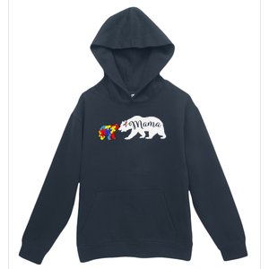 Mama Bear Autism Awareness Mom Grandma Women Gift Urban Pullover Hoodie