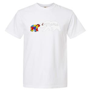 Mama Bear Autism Awareness Mom Grandma Women Gift Garment-Dyed Heavyweight T-Shirt